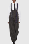 Hadye Tie Cargo Overalls - Green