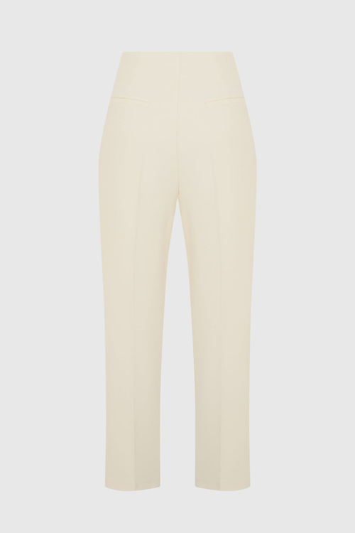 Hanka Metal Embellished Blazer & Pants Set - White