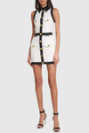 Hoshi Sleeveless Buttoned Mini Dress - White