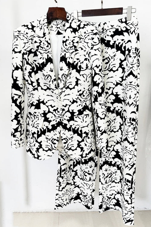 Isolde Print Single-Breasted Blazer Set