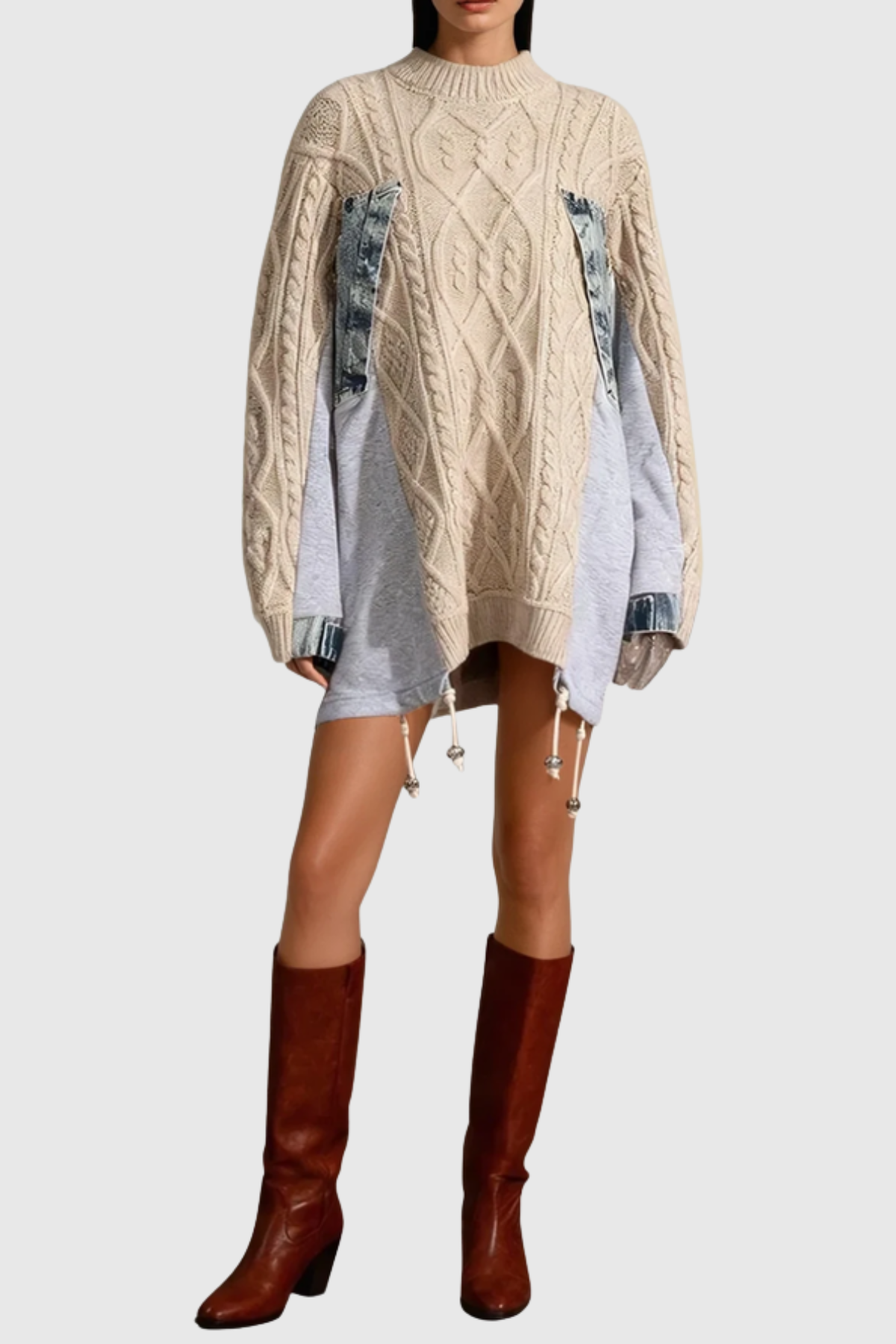 Jaylen Deconstruct Knit Sweater