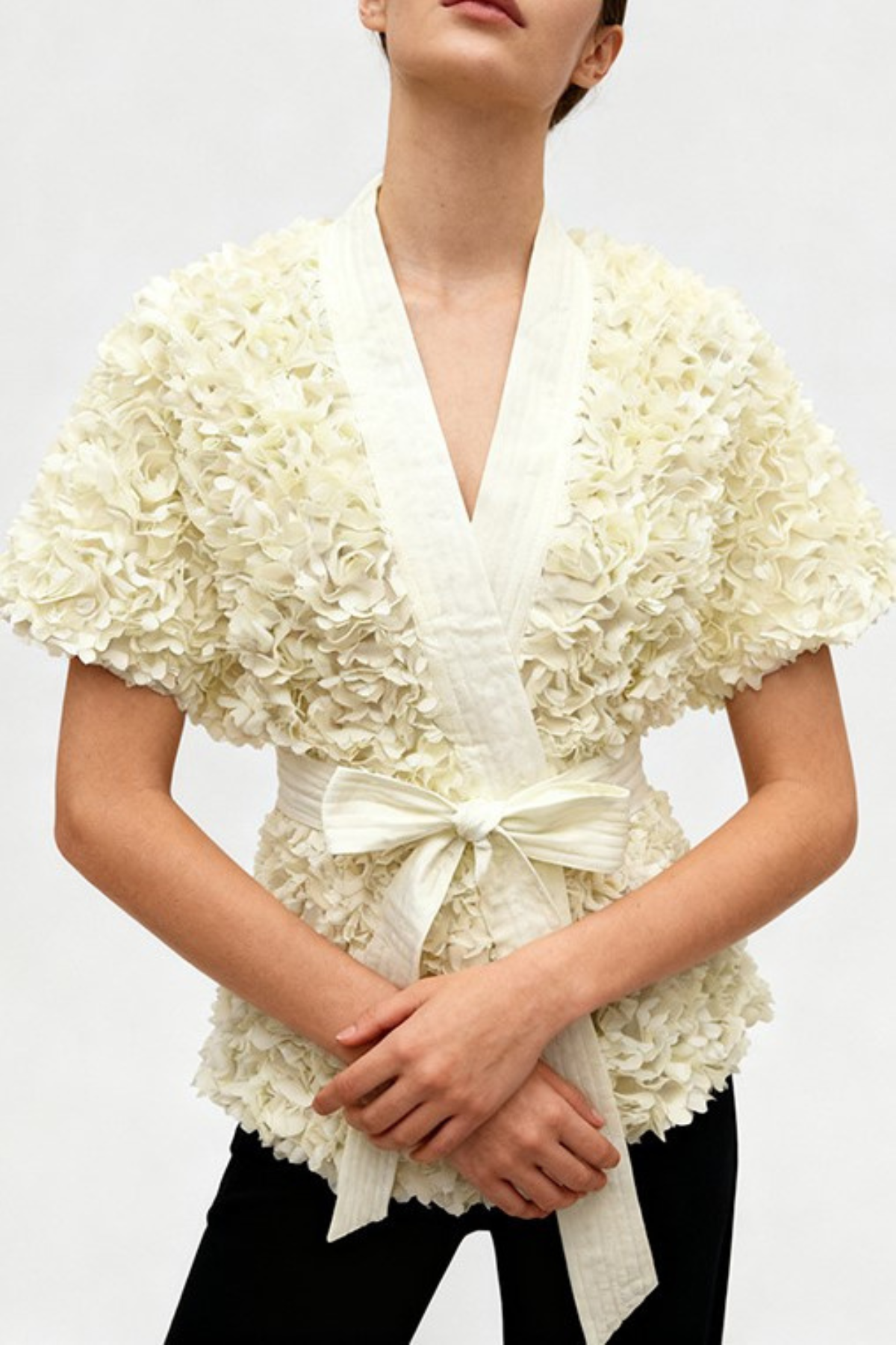 Judas Floral Lasercut Jacket - Apricot