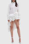 Kaika Ruffle Mini Shirt Dress