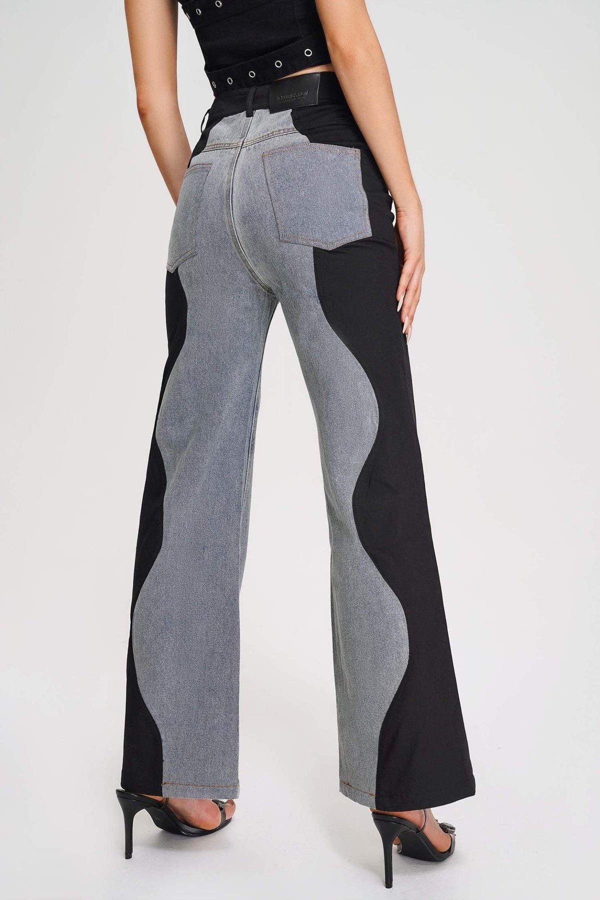 Kate Wave Spliced Jeans