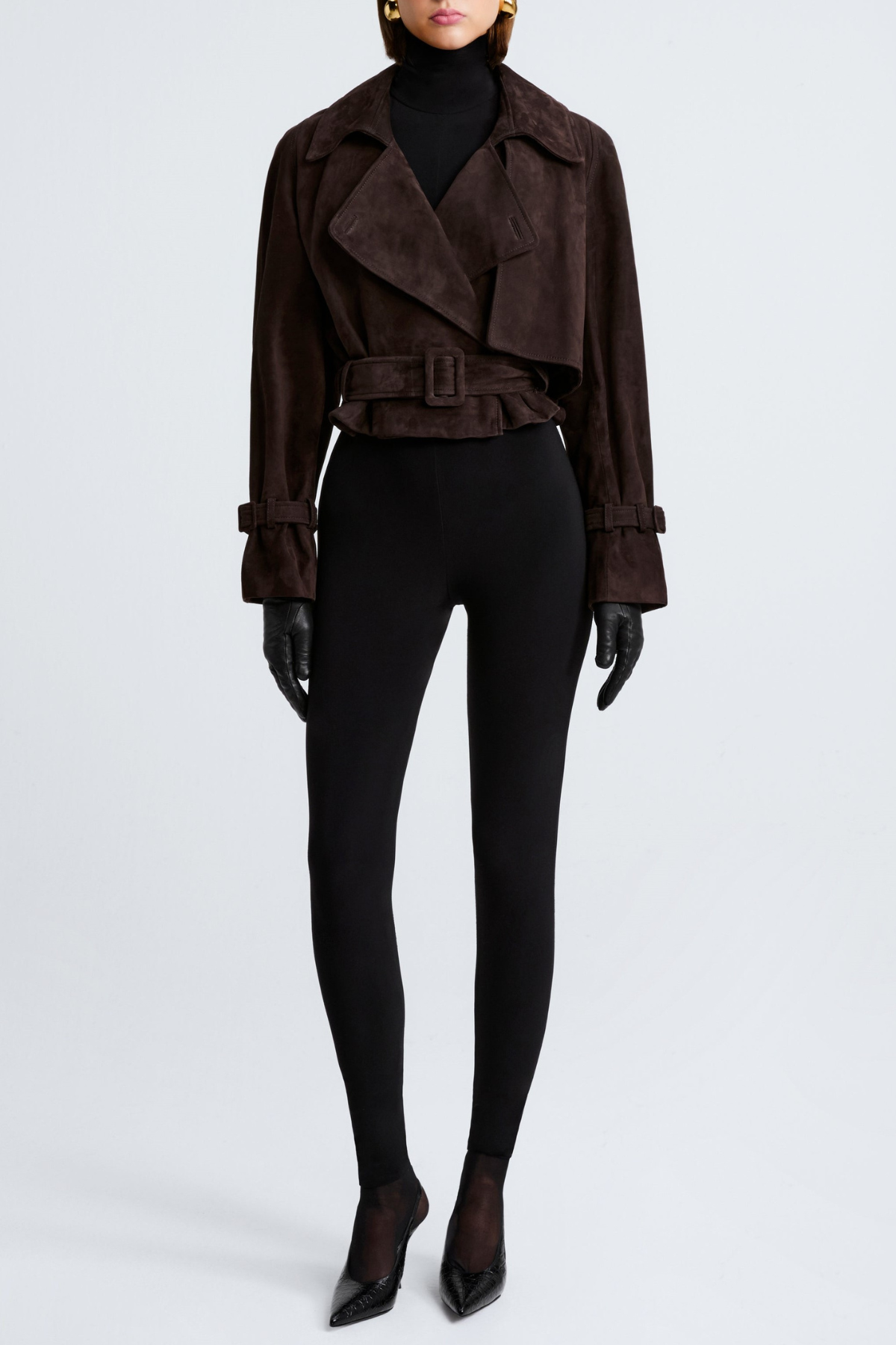 Kevon Cropped Suede Jacket