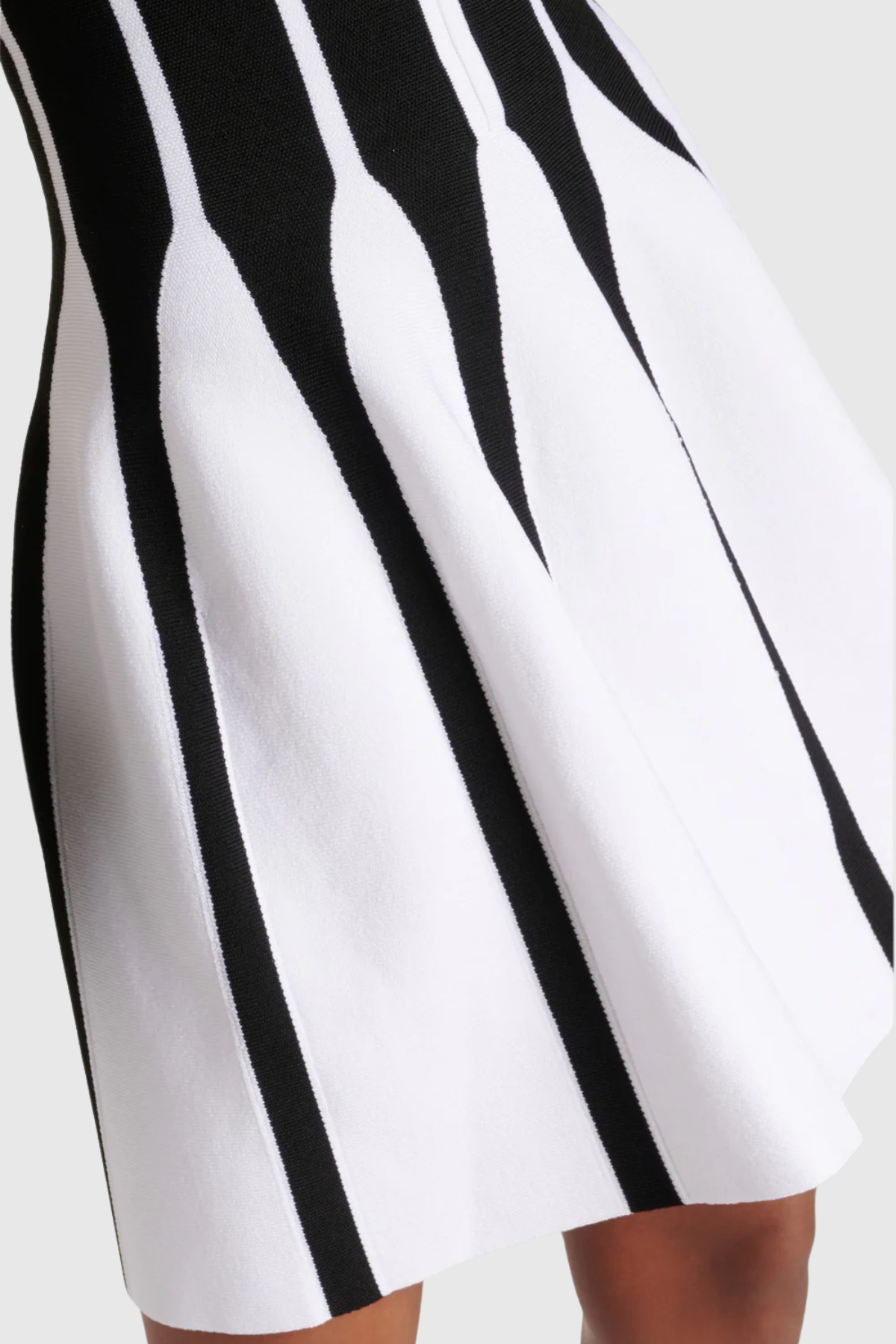 Kriaden Flared Halter Knit Mini Dress