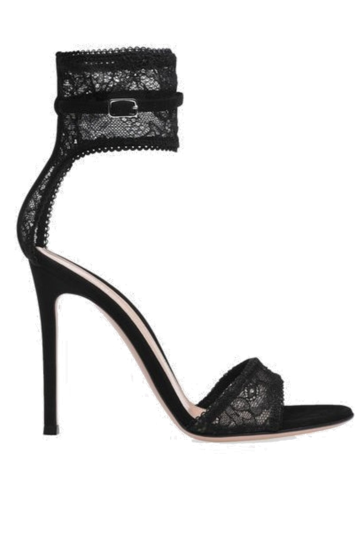 Lagoma Lace Strap Sandals - Black-64