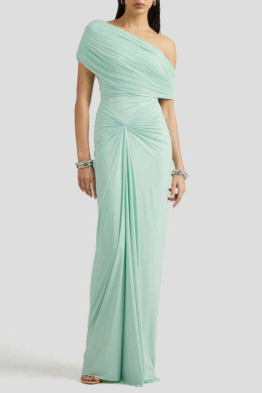 Lamber Off Shoulder Ruched Maxi Dress
