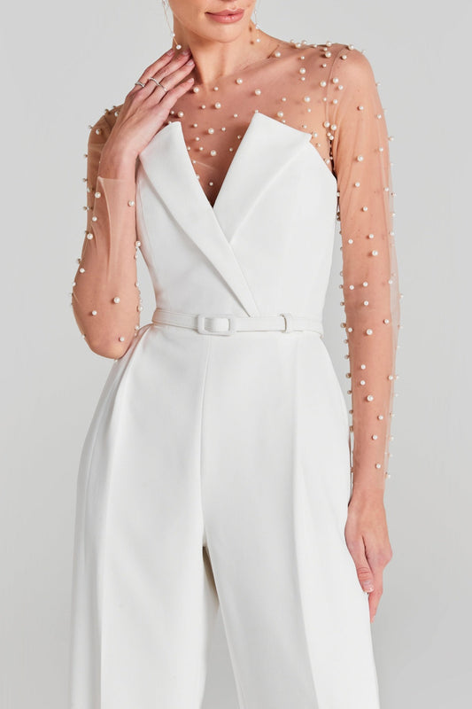 Latini Pearl Two Piece Strapless Jumpsuit