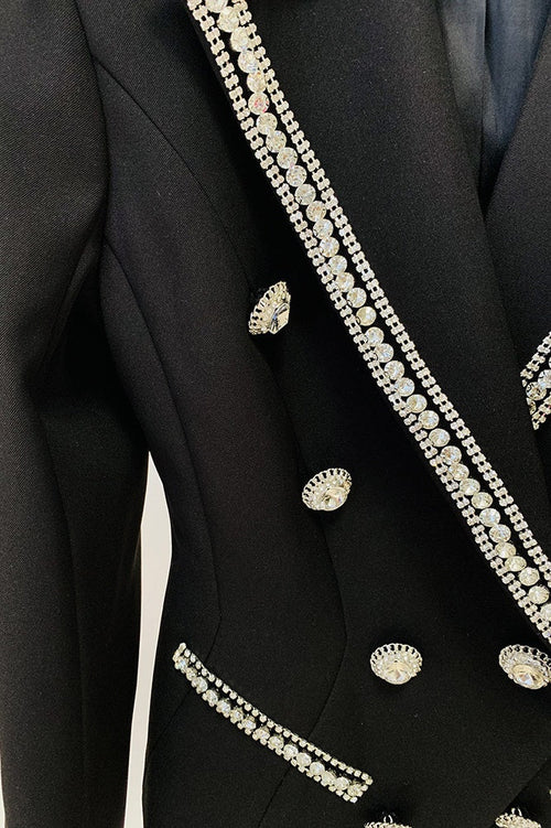Leanna Diamante Embroidered Blazer