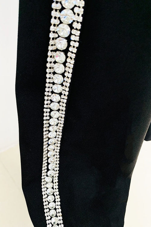 Leanna Diamante Embroidered Blazer