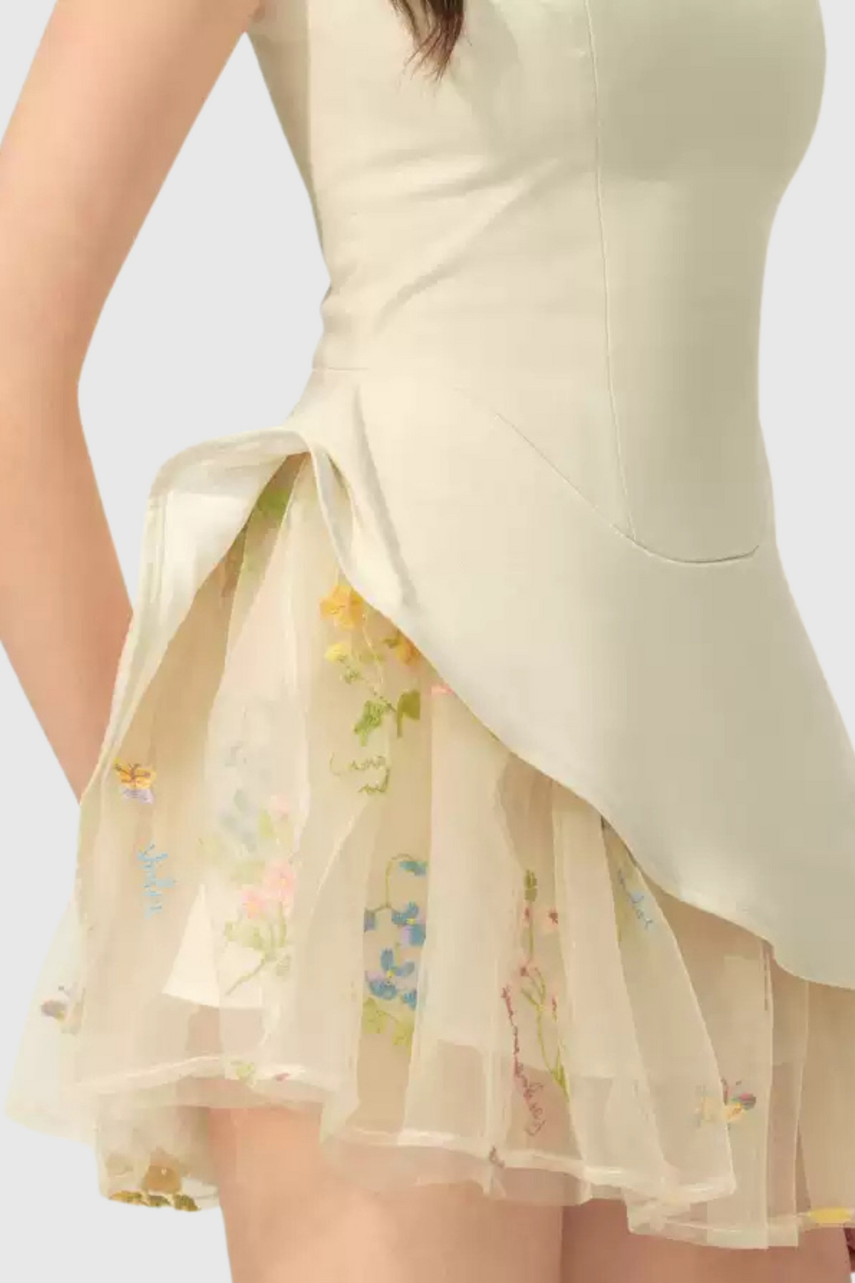 Liechti Floral Layer Mini Dress