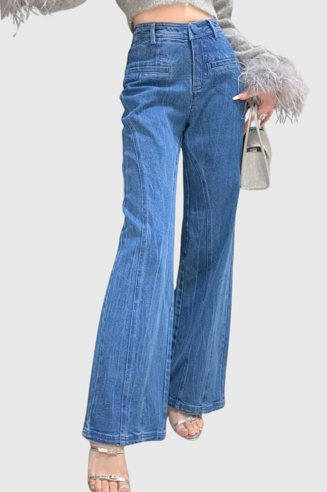 Maroso Back Bowknot Jeans