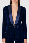 Mccoy Velvet Blazer - Royal Blue