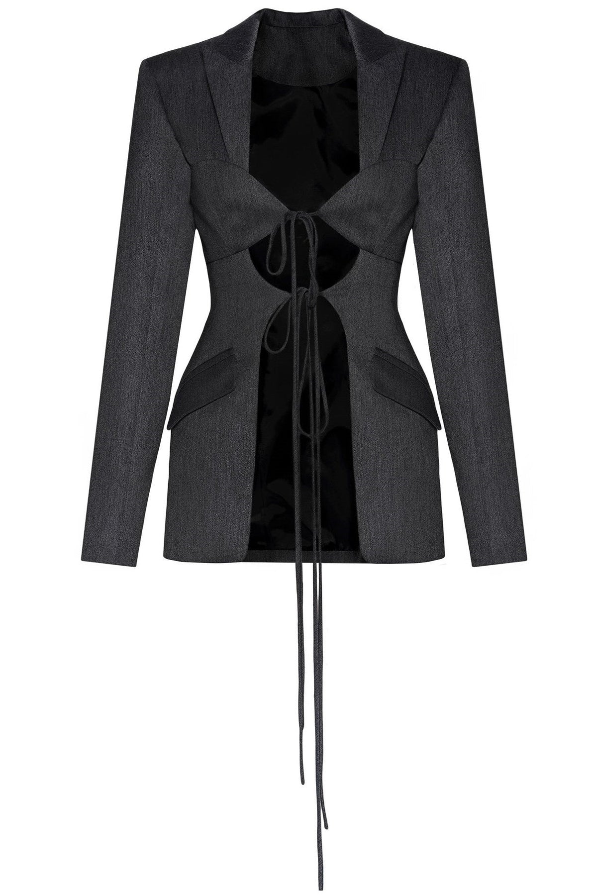 Megan Lace Up Cutout Blazer