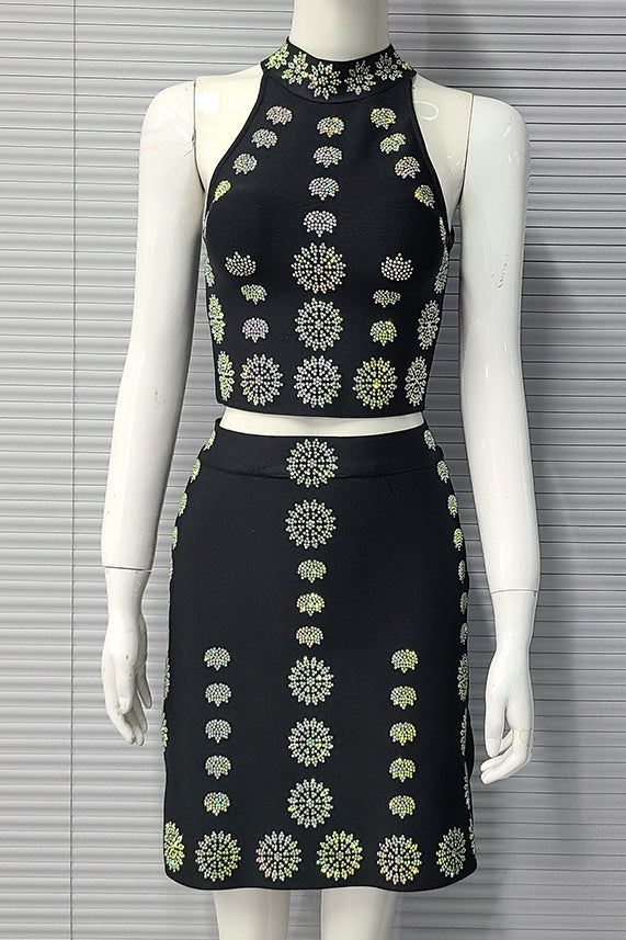 Melia Diamante Appliqué Set