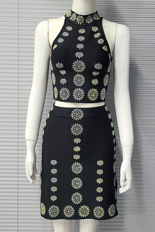 Melia Diamante Appliqué Set