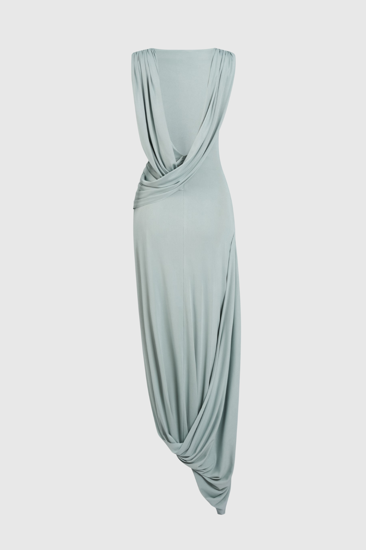 Miyra Sleeveless Draped Maxi Dress