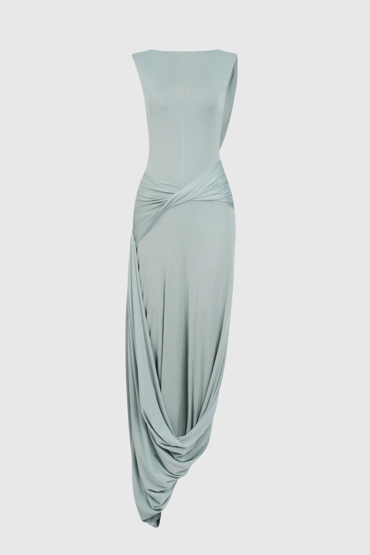 Miyra Sleeveless Draped Maxi Dress