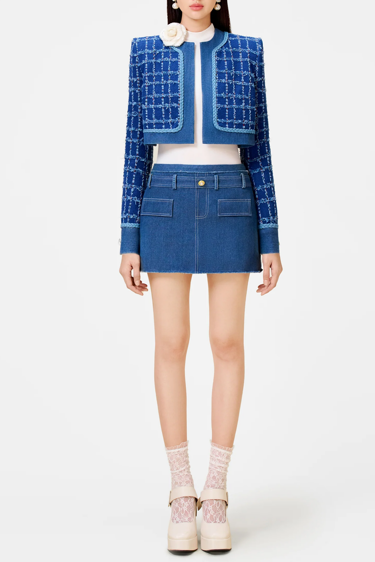 Mobey Denim Tweed Jacket