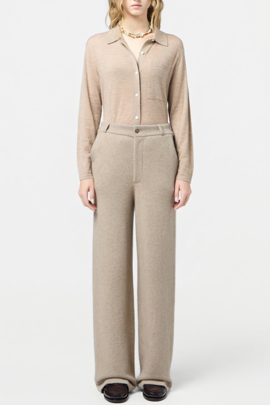 Morris Wool Trousers - Khaki