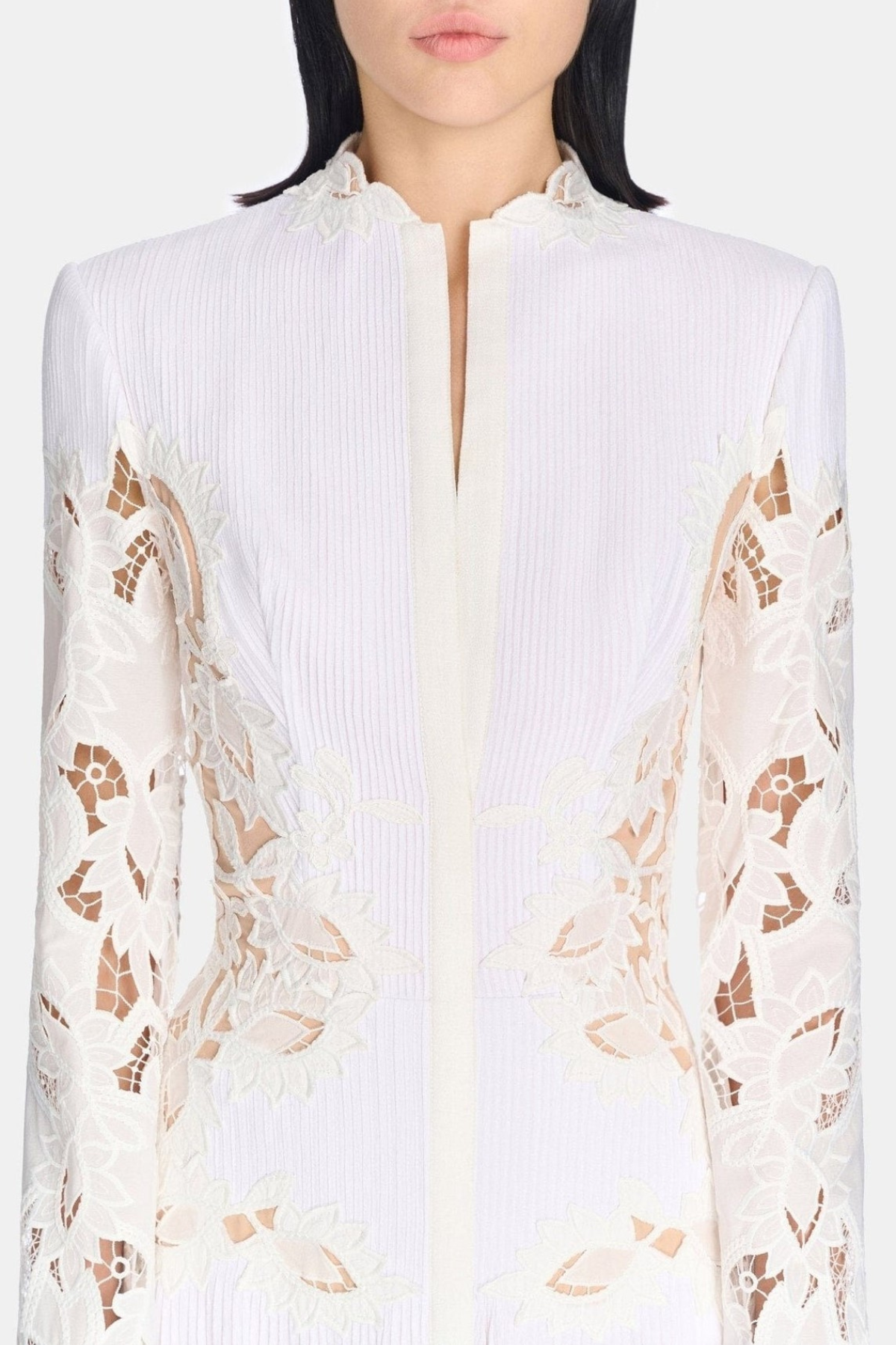 Nabby Embroidered Pleated Maxi Shirt Dress