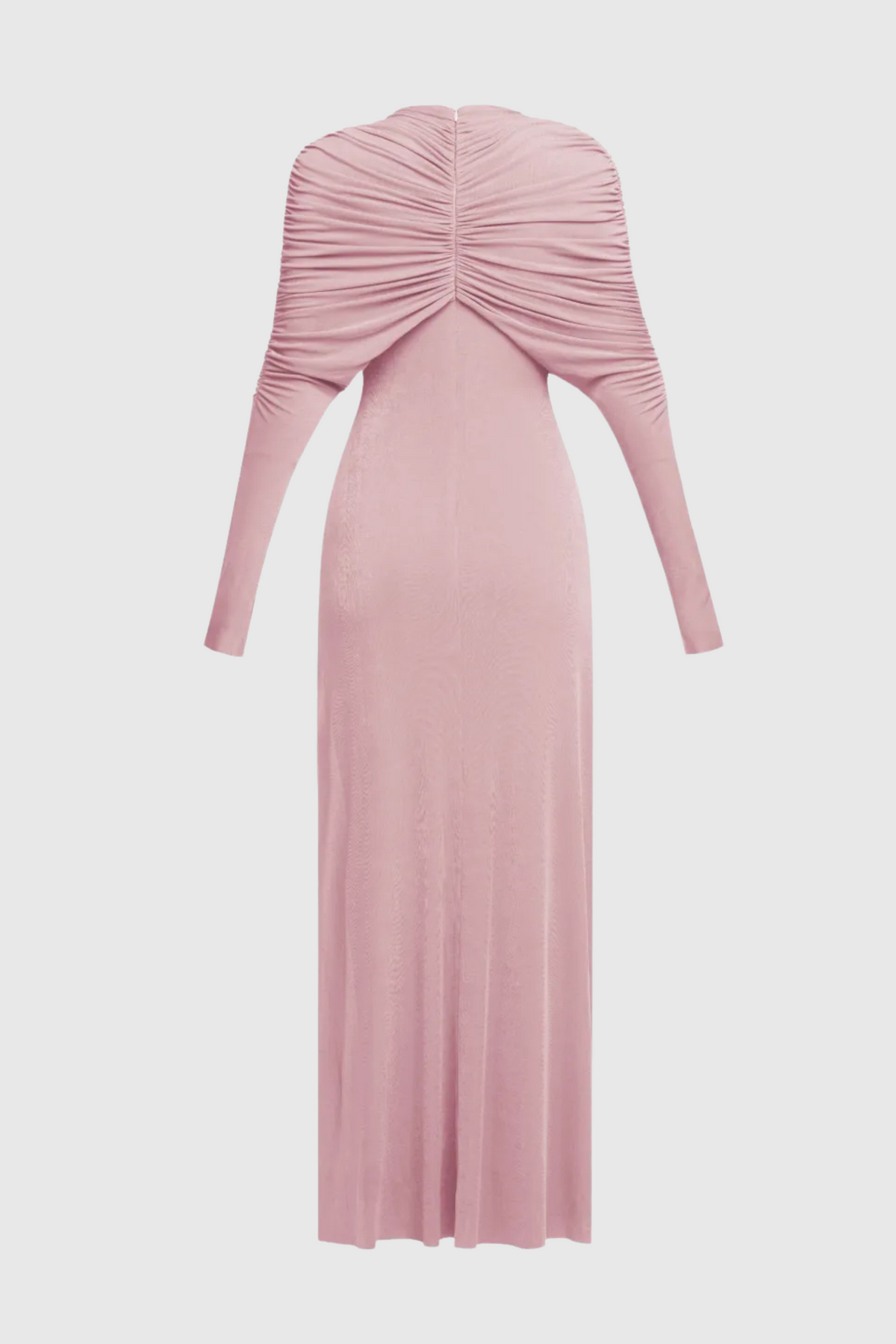 Natosha Ruched Knot Cape Maxi Dress - Pink