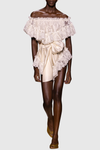 Obadia Off Shoulder Lace Mini Dress