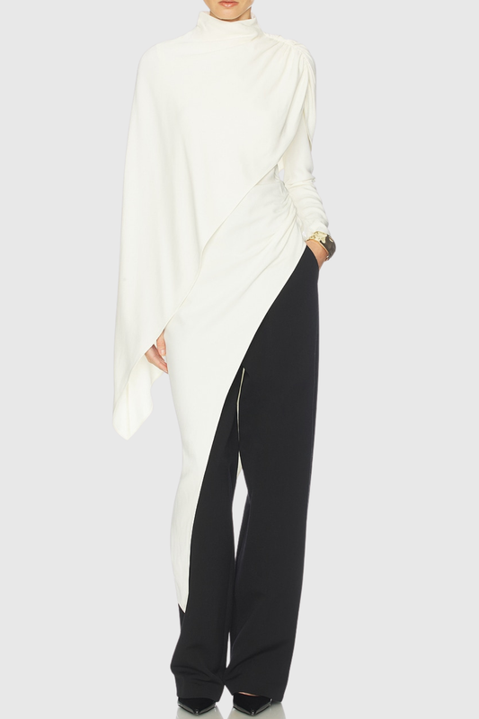 Otieno Asymmetric Shawl Top