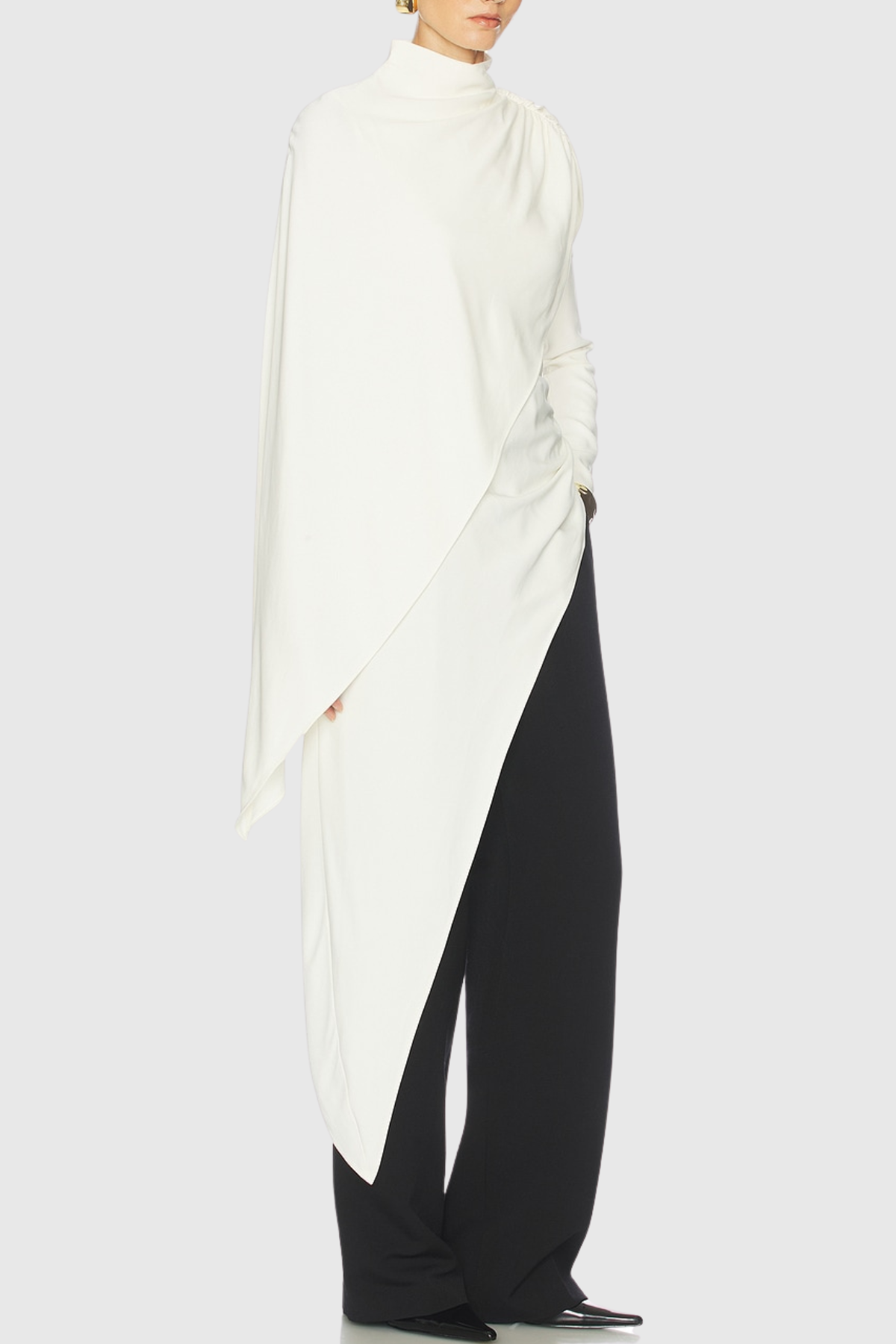Otieno Asymmetric Shawl Top