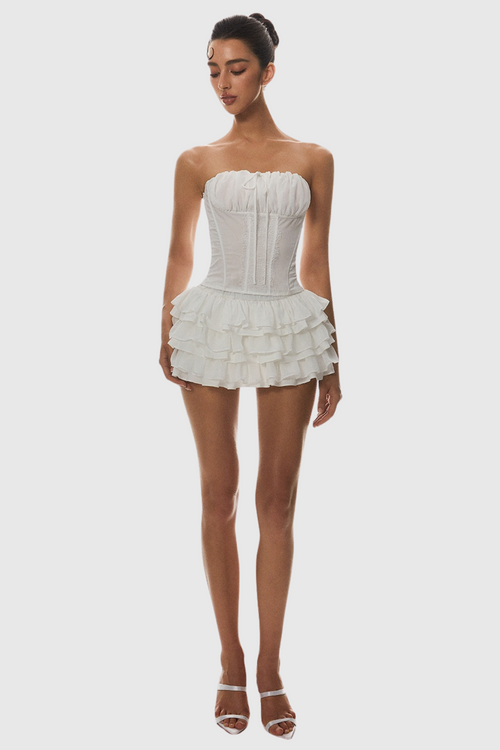 Panue Ruched Strapless Corset