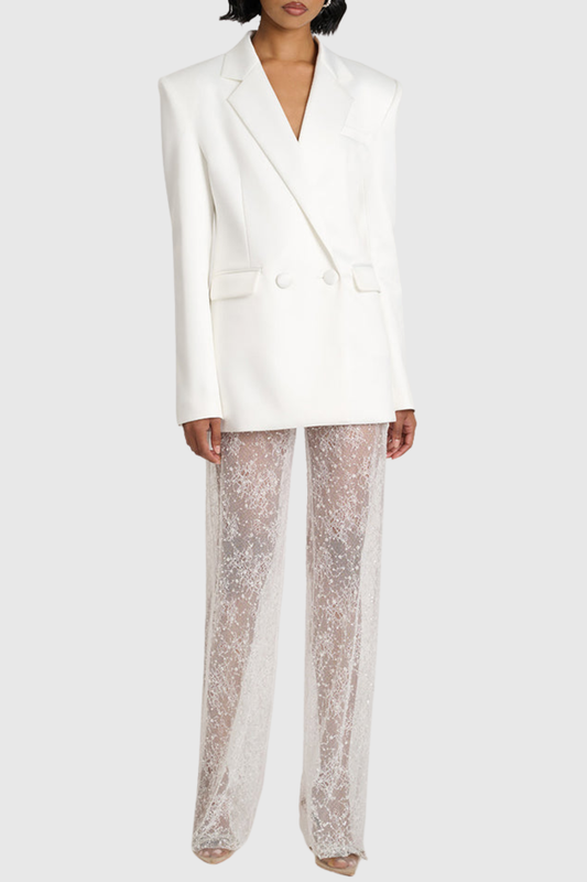 Pelaga Blazer & Lace Pants Set