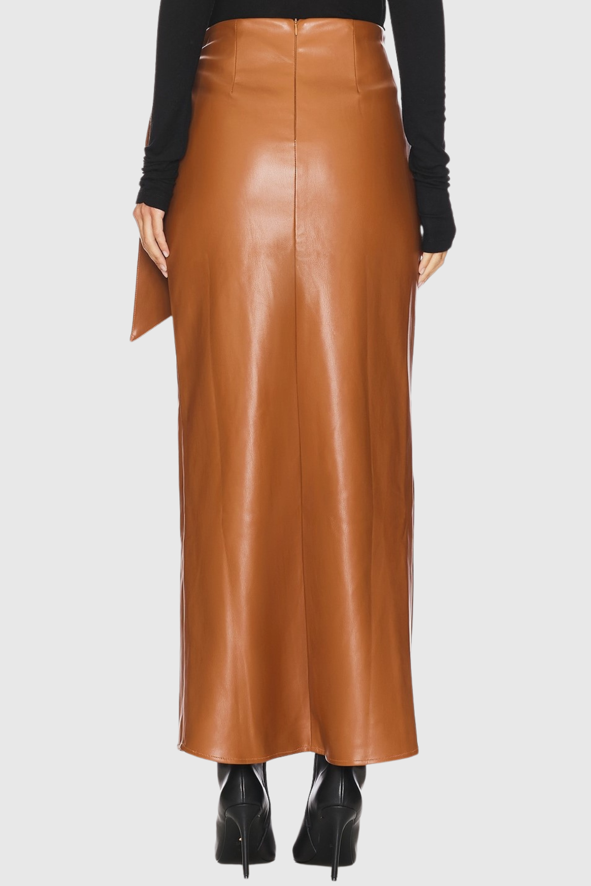 Pluto Leather Maxi Skirt