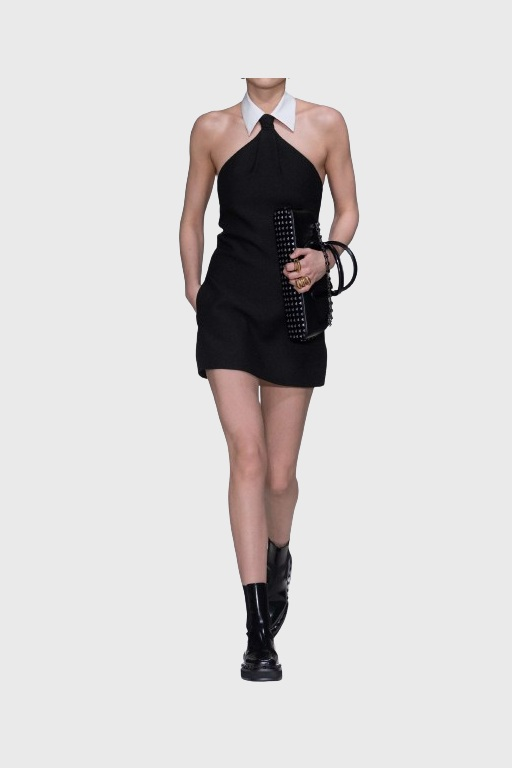 Prisa Halter Mini Bandage Dress