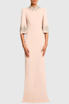 Pulosa Crystal Embellished Maxi Dress - Pink