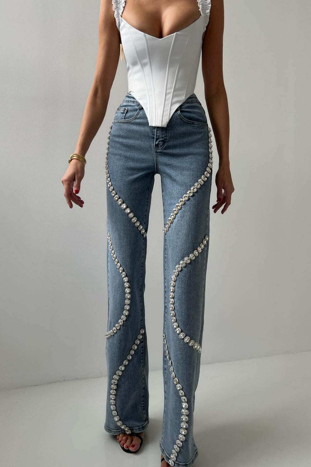Rabia Rhinestone Jeans