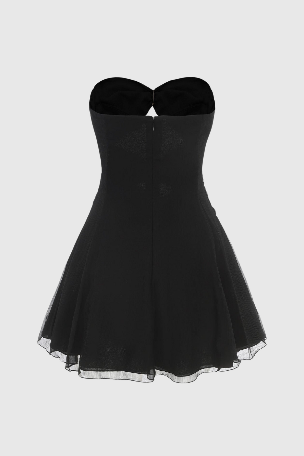 Rerynne Strapless Cutout Mini Dress - Black