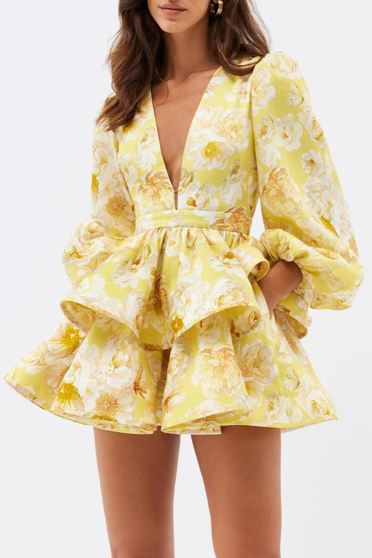 Ricardo Floral Print Mini Dress