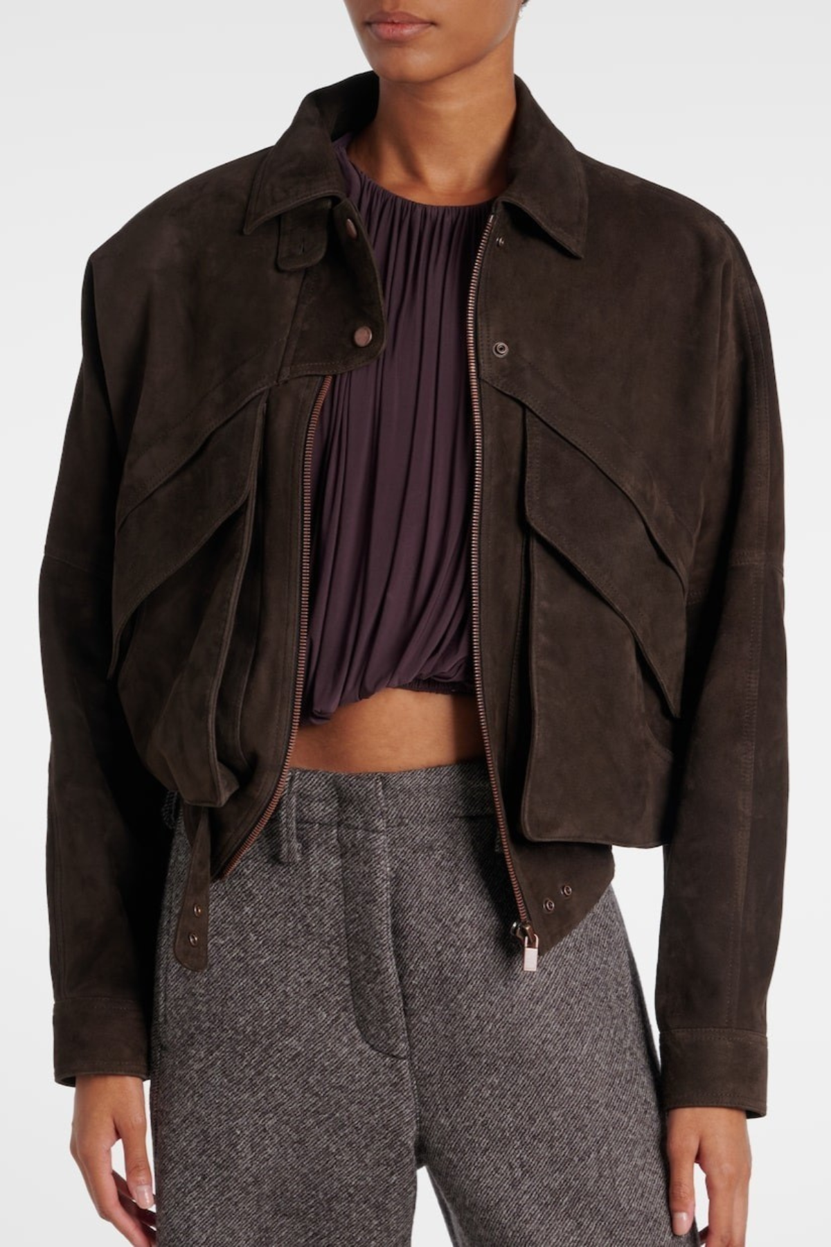 Ruairi Deconstruct Suede Jacket