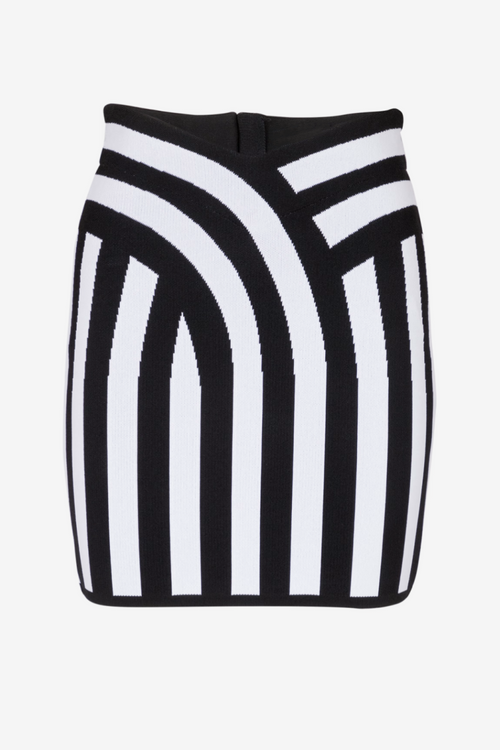 Ruelle Striped knit Halter Bandage Set
