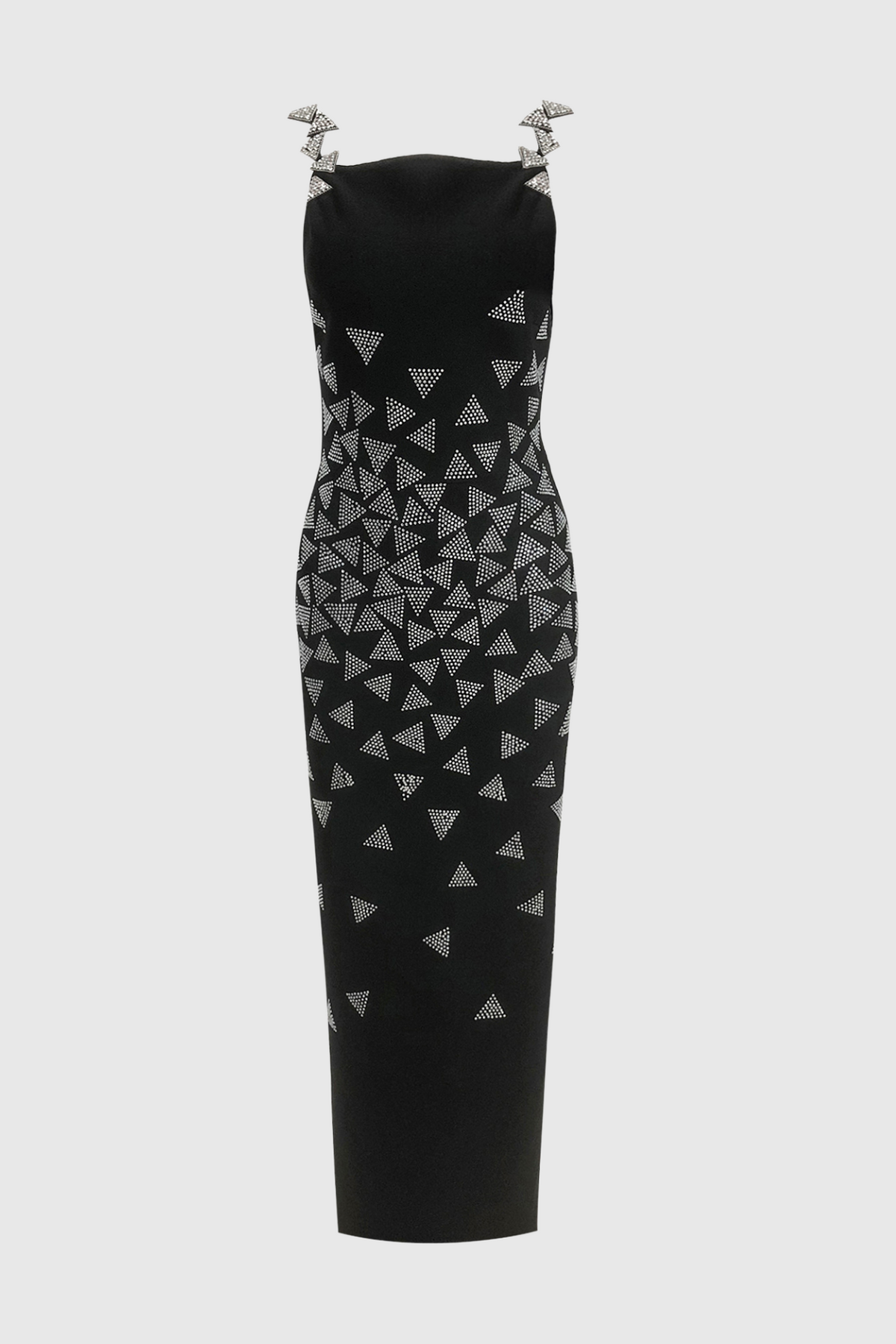 Rupala Crystal Triangle Maxi Bandage Dress