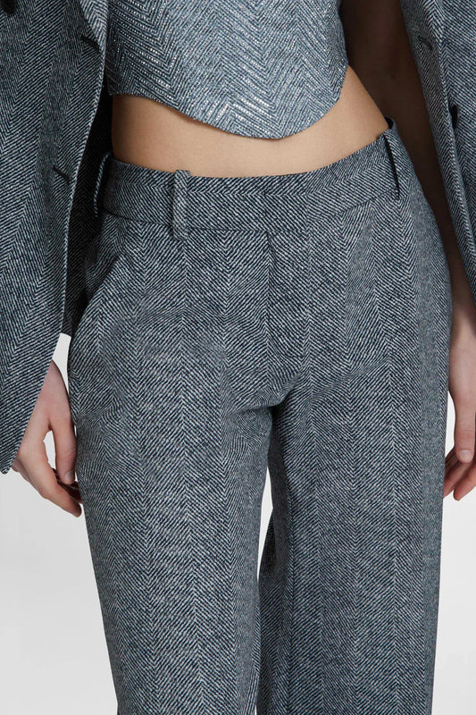 Seala Herringbone Wool Pants