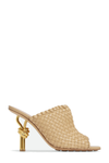 Sierrel Woven Knot Mules - Beige