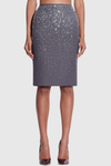 Stellao Crystal Embellished Midi Skirt