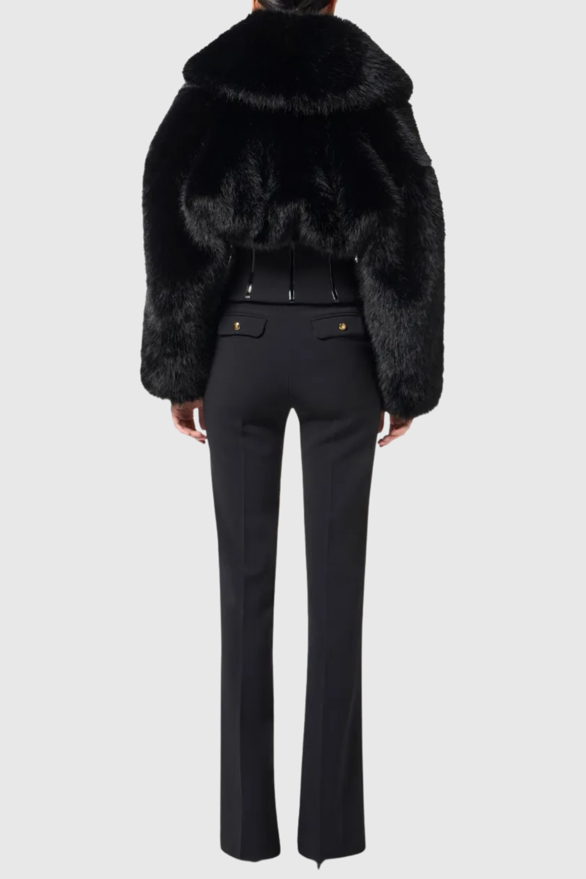 Susty Faux Fur Corset Jacket