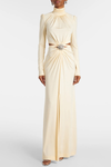 Trisa Crystal Embellished Cutout Maxi Dress - Yellow