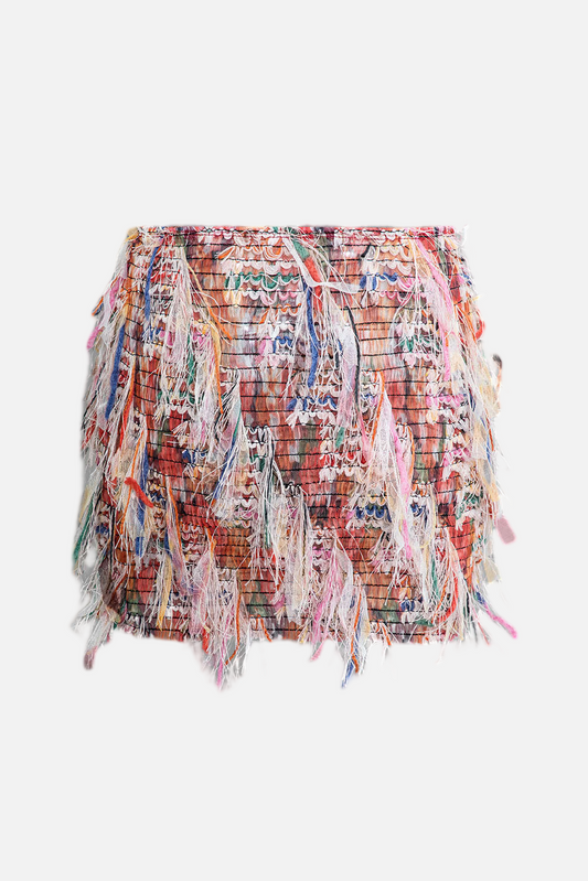 Verona Mesh Ripped Skirt