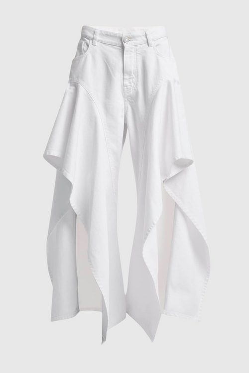Yolita Ruffle Slit Jeans