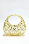 Annabel Clear Crystal Embellished Acrylic Clutch