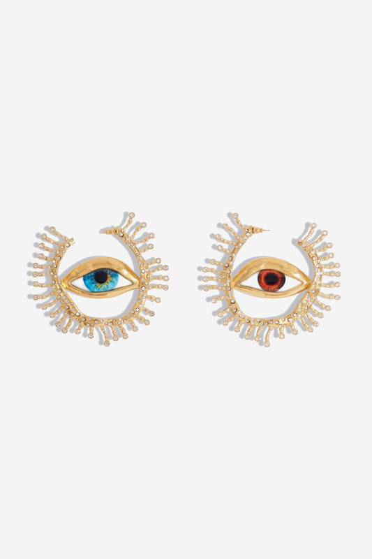 Biddy Eye Hoop Earrings